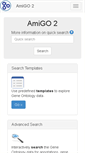 Mobile Screenshot of amigo.geneontology.org