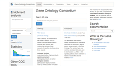 Desktop Screenshot of geneontology.org